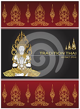 Cover tradition thai Buddha Jewelry Set