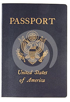 The cover of a US Passport.