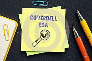 COVERDELL ESA education savings account inscription on the page