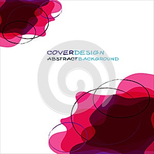 Coverdesign,abstractbackground on a white background