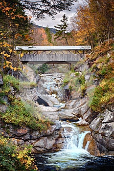 Covered bridge Autumn