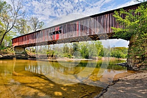 Covered Bridge at Cox Ford photo