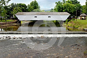 Covered Bridge and Falls