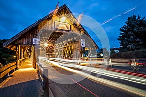 Covered bridge in Frankenmuth Michigan