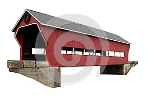 Covered bridge isolated