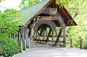 Covered Bridge on the Naperville Riverwalk