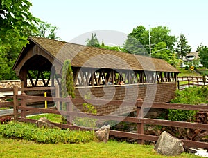 Covered bridge in old forge, ny