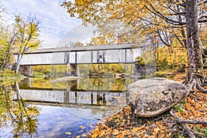 Covered Bridge Over Sugar Creek photo