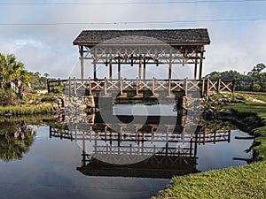 Covered Bridge in the Park Times Two