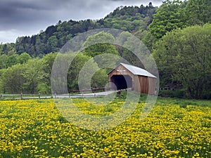 Covered bridge in Vermont, USA