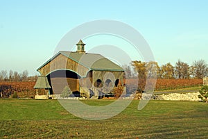 Covered bridge and a wishing well