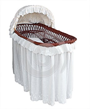 Covered Cane Bassinet