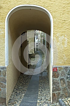 Covered passages, Ronco sopra Ascona, Ticino, Switzerland photo