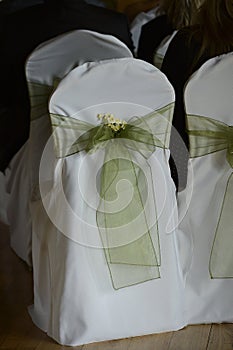 Covered wedding chairs