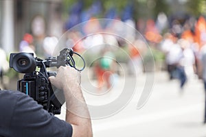 Covering an event with a video camera