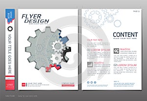 Covers book design template vector, Business engineering concepts, Use for brochure, annual report, flyer leaflet, magazine