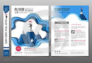 Covers book design template vector, Leadership success concept, Use for your design all media.