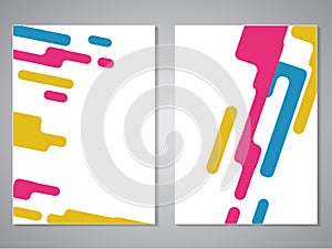 Covers with geometric pattern. Suitable for banners, brochures, posters, leaflets.