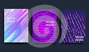 Covers with minimal design. Cool geometric backgrounds for your design. Applicable for Banners, Placards, Posters