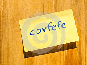 Covfefe, a new word invented by President Trump hdr