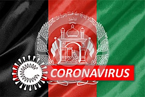 COVID-19 on Afghanistan Flag