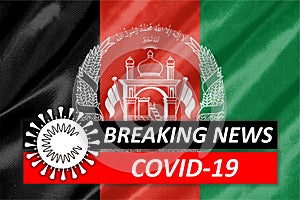 COVID-19 on Afghanistan Flag