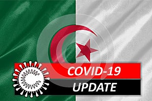 COVID-19 on Algeria Flag