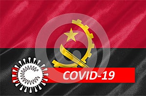 COVID-19 on Angola Flag