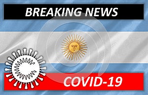 COVID-19 on Argentina Flag