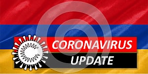 COVID-19 on Armenia Flag
