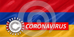 COVID-19 on Armenia Flag