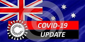 COVID-19 on Australia Flag