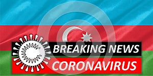 COVID-19 on Azerbaijan Flag