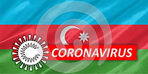 COVID-19 on Azerbaijan Flag