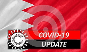 COVID-19 on Bahrain Flag