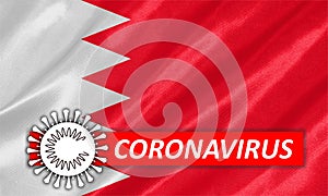 COVID-19 on Bahrain Flag