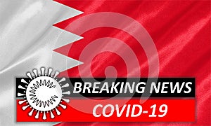 COVID-19 on Bahrain Flag