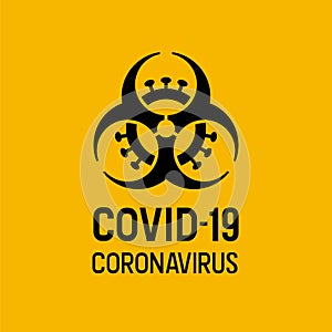 Covid-19 Biohazard combined sign