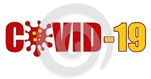 Covid-19 corona virus logo sign symbol