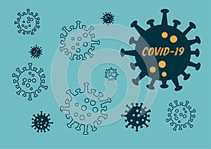 Covid-19 or Corona Virus Outtbreak Background