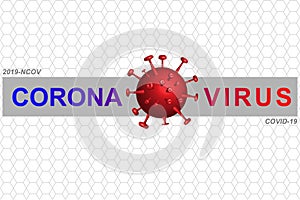 Covid-19 or coronavirus 2019-ncov with disease cells. Covid-19 corona virus outbreaking and pandemic medical health risk concept