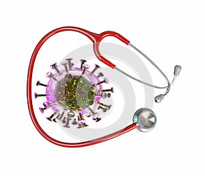 Covid-19 coronavirus end limit stop find solution stay home - 3d rendering