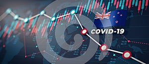 COVID-19 Coronavirus New Zealand Economic Impact Concept Image