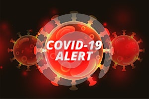 Covid-19 coronavirus outbreak high alert background design
