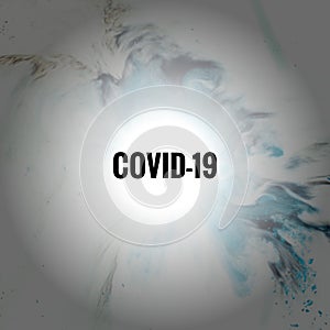 Covid-19 Coronavirus Outbreak Phsycodelic Colored Abstract Creative Background