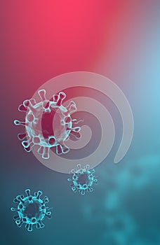 Covid-19, coronavirus outbreak, virus floating in a cellular environment, coronaviruses influenza background, viral disease epidem