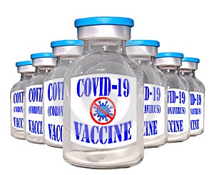 Covid-19, coronavirus outstanding vaccine. Isolated.