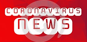 Covid 19 Coronavirus Red News Header Background