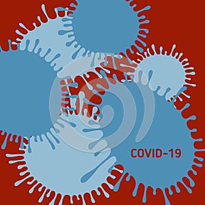 Covid 19 coronavirus sick disease pandemia vector card