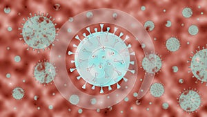 Covid-19 coronaviruses influenza as dangerous viral strain case as a pandemic